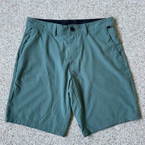 Volcom Men's V.Co-Tech Green Frickin Cross Shred Shorts Size 33 Skate Shorts
